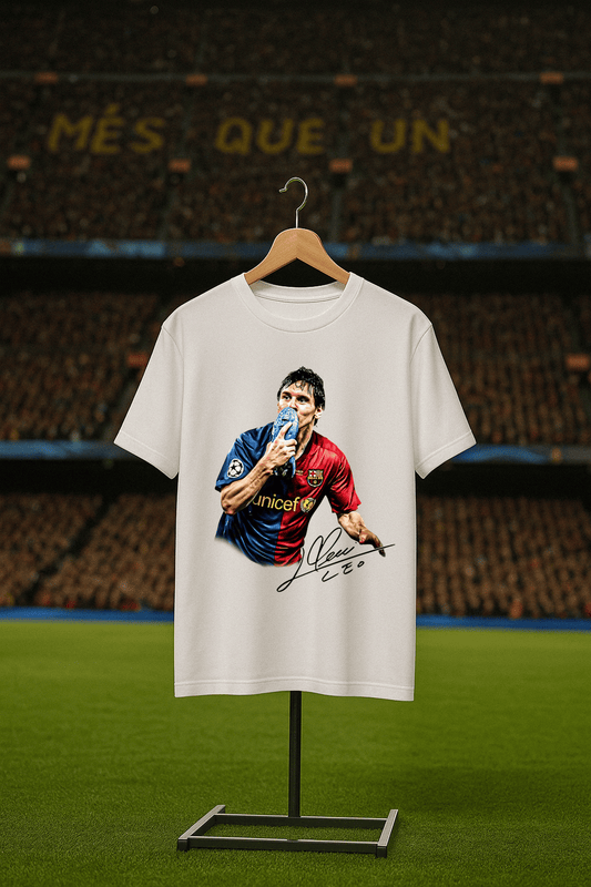 Messi football celebration